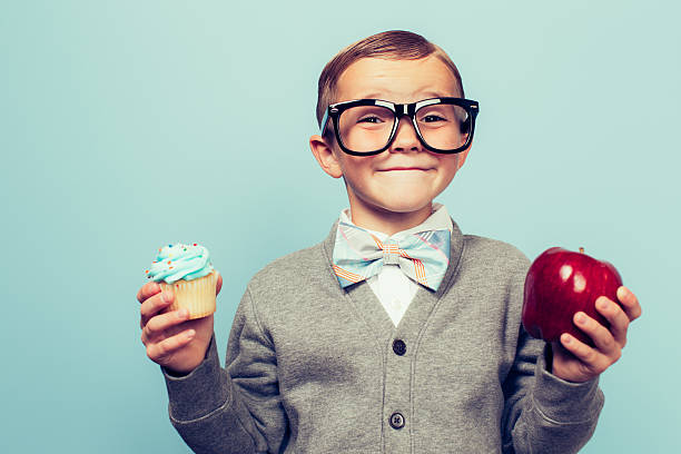 istock Young Nerd Boy Loves Eating Food 485135452
