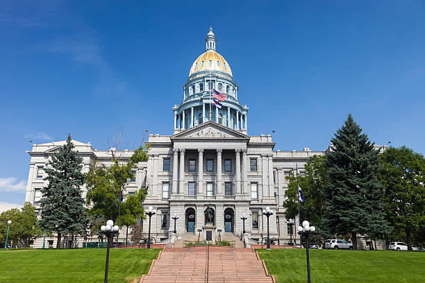 Colorado State Capitol Building In Denver stock photo