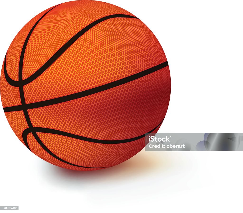 Basketball on a white background Vector Basketball isolated ball on a white background 2015 stock vector