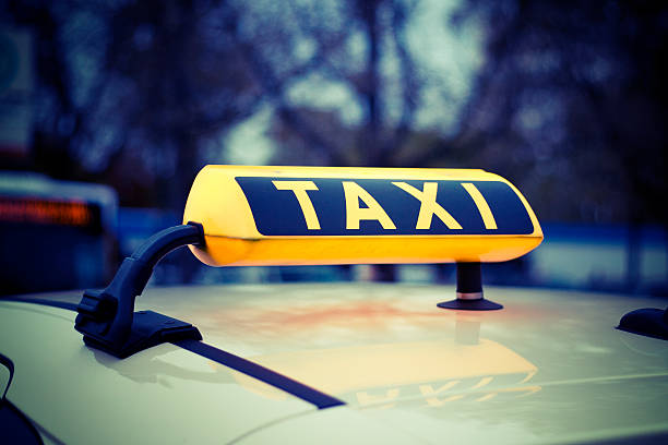 istock German public transport, taxi sign 485140430