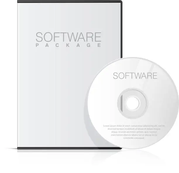 Vector illustration of Realistic Case for DVD Or CD Disk
