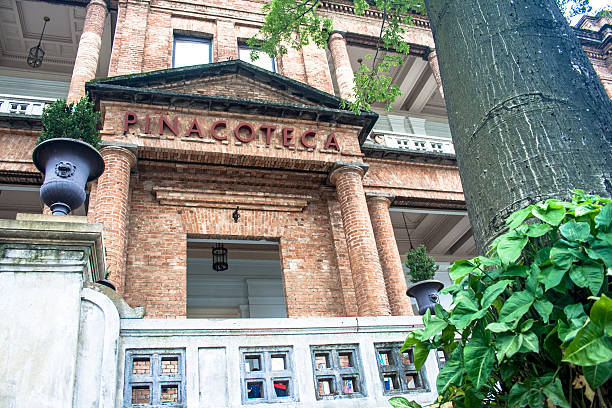 Pinacoteca Sao Paulo Sao Paulo, Brazil - March 12, 2011: The Pinacoteca do Estado de Sao Paulo is one of the most important art museums in Brazil . Occupies a building in the Garden of Light, in downtown Sao Paulo , designed by Ramos de Azevedo and Domiziano Rossi to be the headquarters of the School of Arts and Crafts. pinacoteca sao paulo stock pictures, royalty-free photos & images