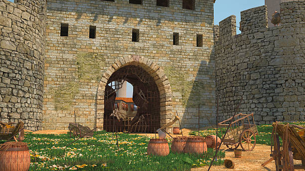 istock Window in the fortress 485154796