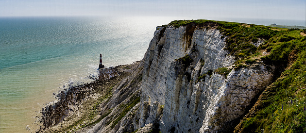Lighthouse guarding the coastline in the area of Eastbourne