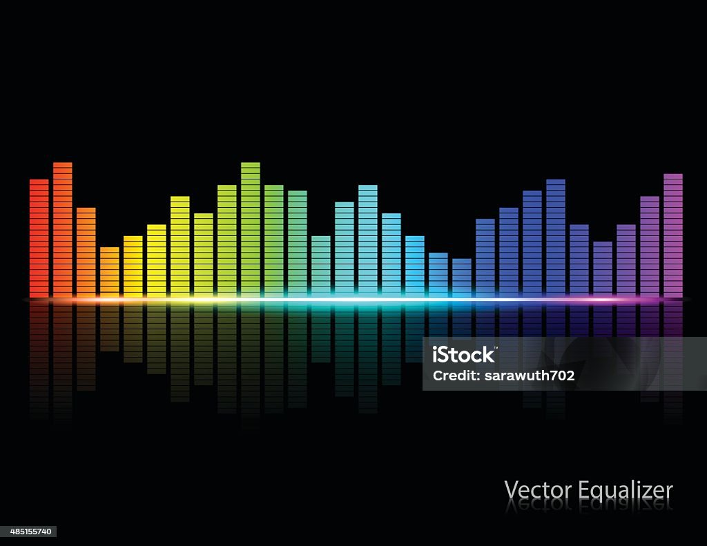 Farbe Musik-Equalizer, Vektorgrafiken und Illustrationen. - Lizenzfrei Mischpult Vektorgrafik