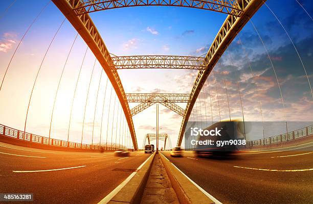 Bridge Stock Photo - Download Image Now - Activity, Asphalt, Blurred Motion