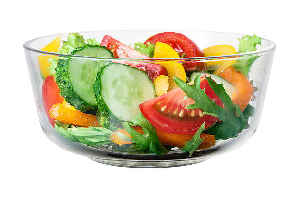 istock Fresh vegetable salad in bowl. With clipping path 485164011