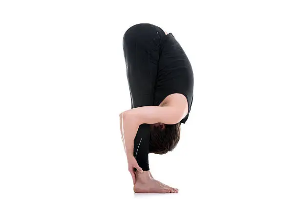 Photo of Uttanasana, intense stretch yoga pose