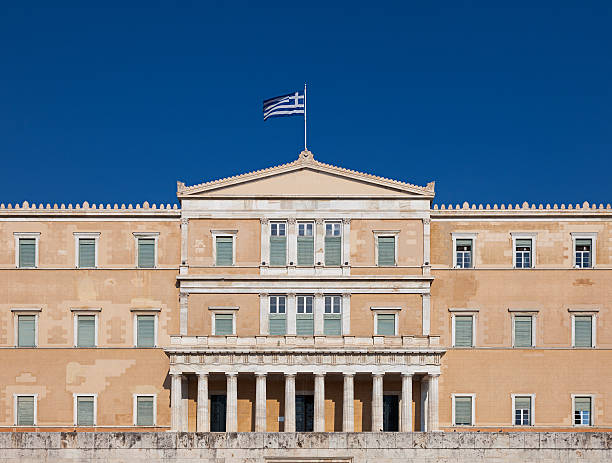 istock The current Hellenic Parliament building, Old Royal Palace 485168322