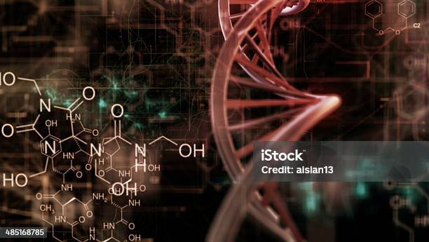 Chemical Dna Stock Photo - Download Image Now - DNA, Abstract, Atom