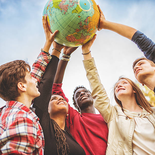 istock teenagers reaching the world at campus 485169801