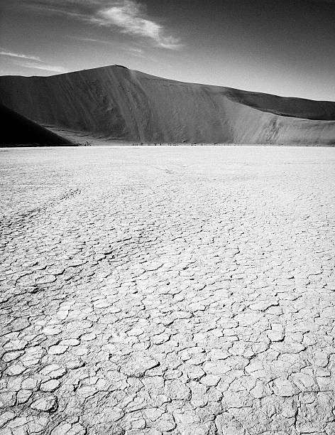 istock Desert Sossusvlei, Namib Desert, Namibia, monochrome 485171474