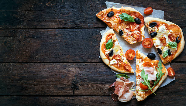 istock Slices of mini pizza 485178758
