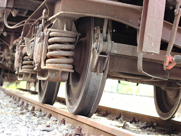istock Wheels of the train 485179596