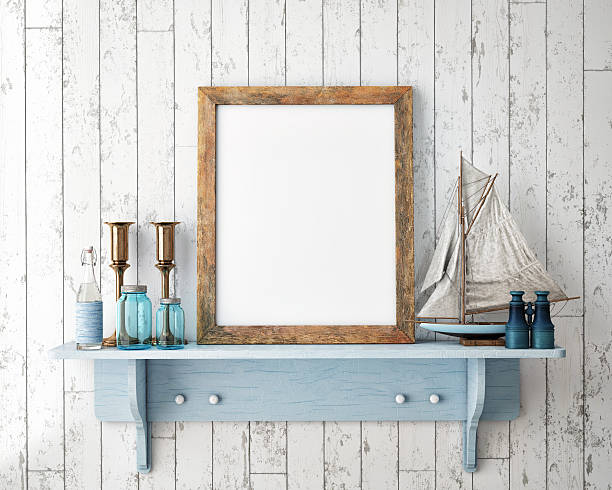istock mock up poster frame in summer concept 485179710