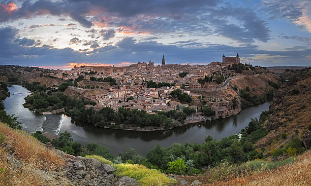 istock Toledo panorama at dusk, Castile-La Mancha, Spain 485185026