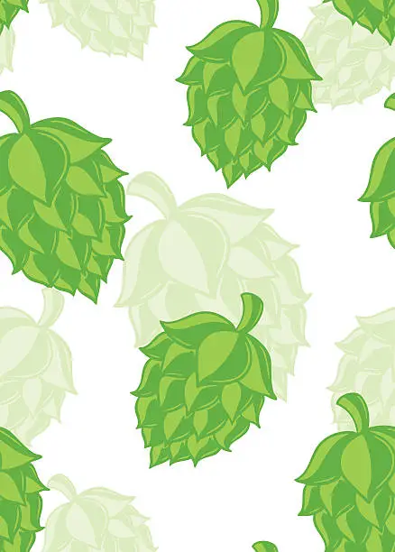 Vector illustration of perfect hops pattern