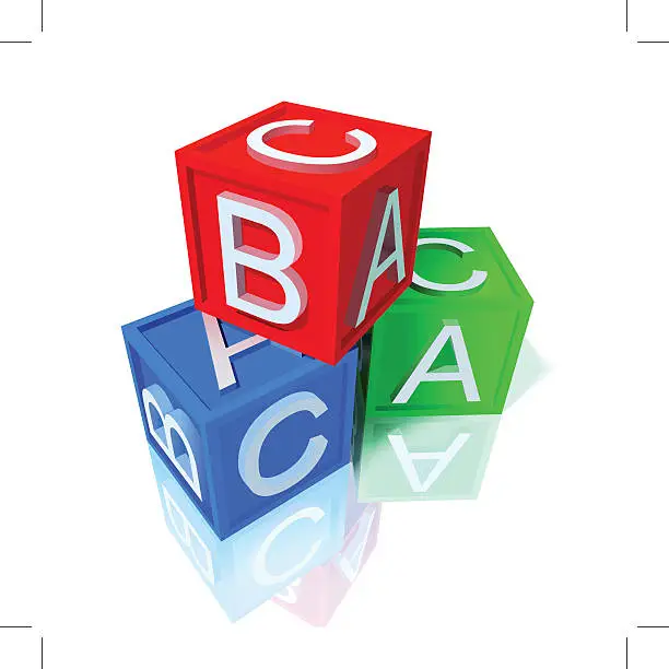 Vector illustration of Toy Blocks