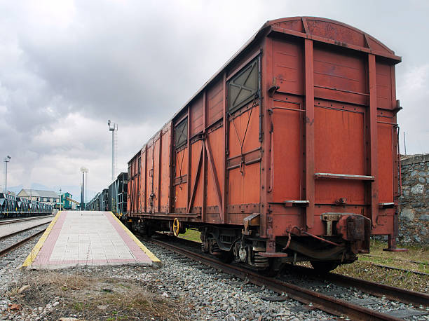 Red train stock photo