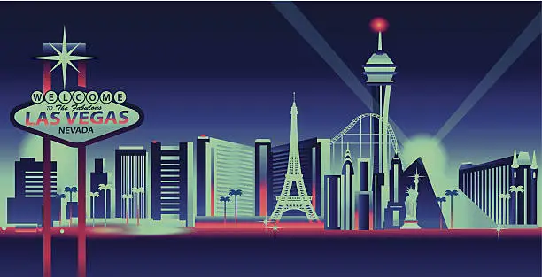 Vector illustration of Las Vegas Skyline