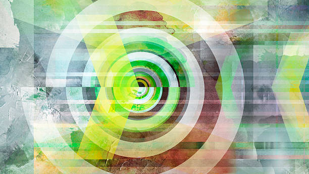 ilustrações, clipart, desenhos animados e ícones de abstrato conceito de alvo - circle swirl target aspirations