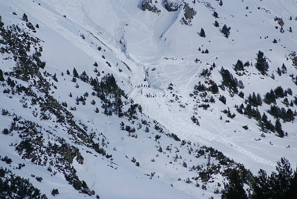 istock Small avalanche bottom view, torla Resort,Spain 485191527