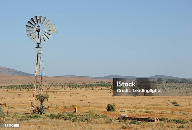 Windpump In The Outback Stock Photo - Download Image Now - Farm, Australia, Hill