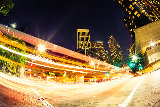istock Los Angeles downtown skyscrapers, USA. 485192223