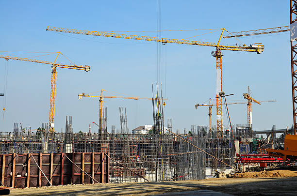 istock Building Business construction Site at Bangkok Thailand 485192225