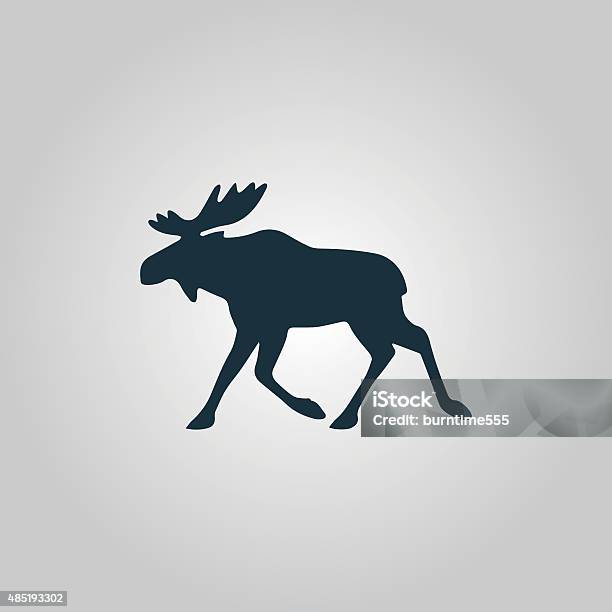Moose Illustration Vectorielle Vecteurs libres de droits et plus d'images vectorielles de Élan - Élan, Ramure, Canada