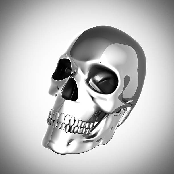 istock metal skull on gray background 485193409