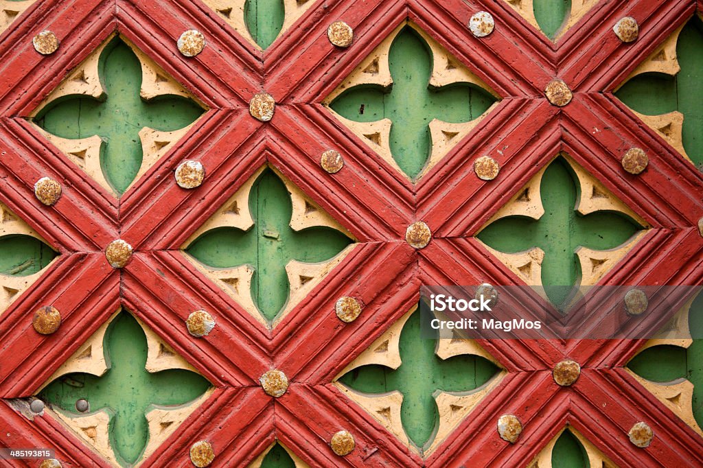 Porte en bois peint texture, parties: - Photo de Abstrait libre de droits