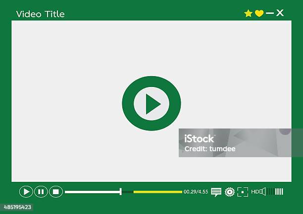 Reproductor De Vídeo Medios Para Web Y Aplicaciones Móviles Foto de stock y más banco de imágenes de Aplicación para móviles