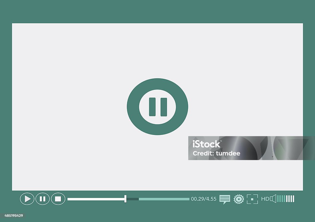 Reproductor de vídeo, medios para web y aplicaciones móviles - Foto de stock de Aplicación para móviles libre de derechos