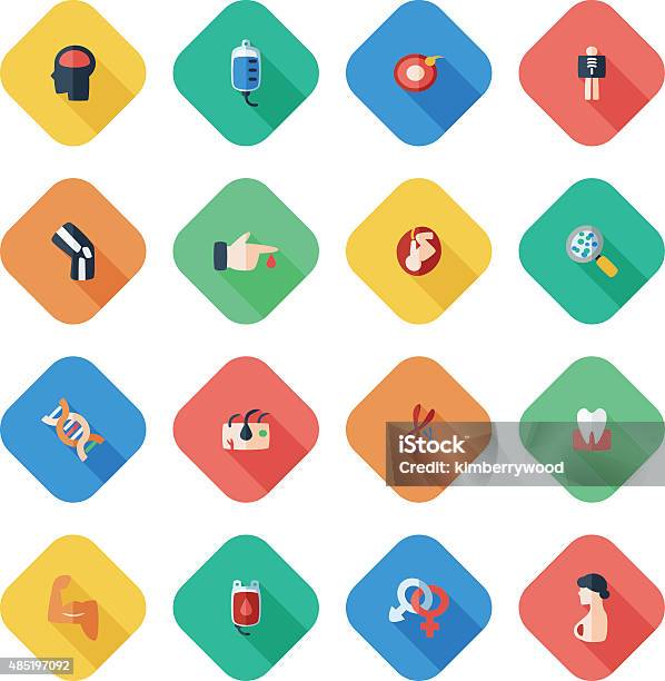 Medical Stock Illustration - Download Image Now - Flat Design, Icon Symbol, Joint - Body Part