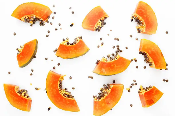 Papaya fruit background