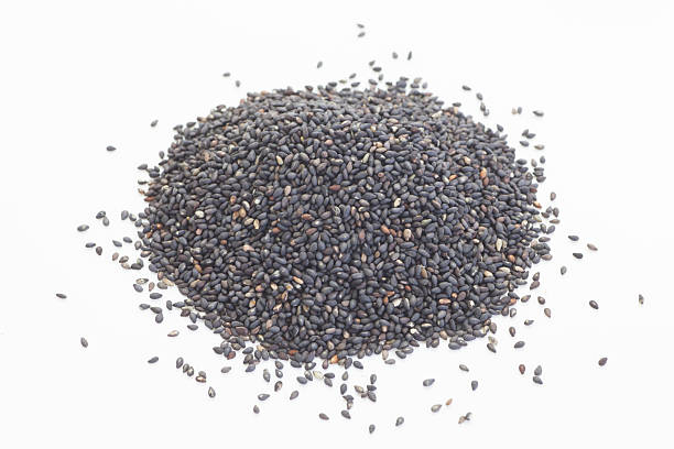 istock Black dry sesame seed , a common ingredient in cuisine 485206392