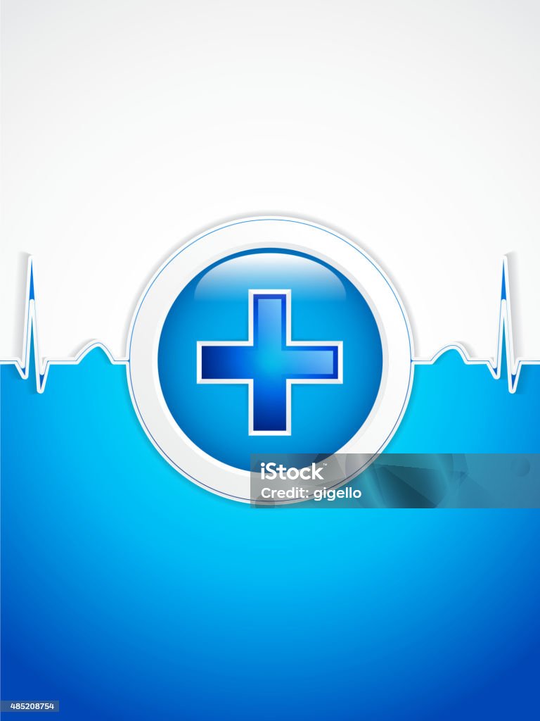 Blue cross Medical background.Vector 2015 stock vector