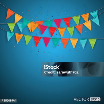 istock Festive background with flags,vector 485208944