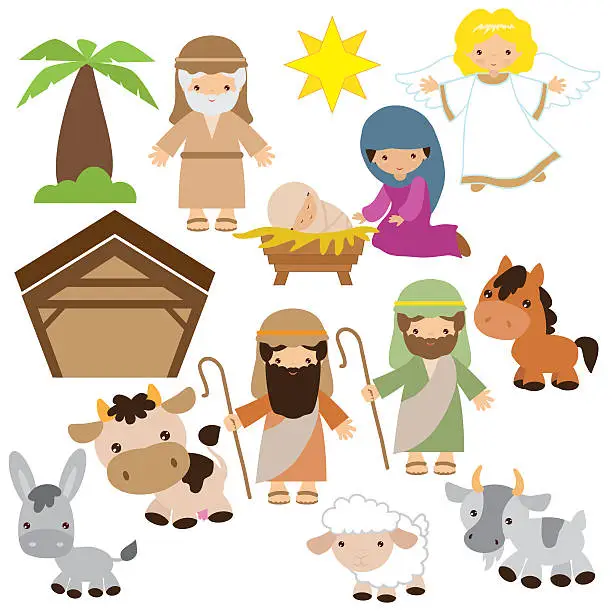 Vector illustration of Nativity vector illustration