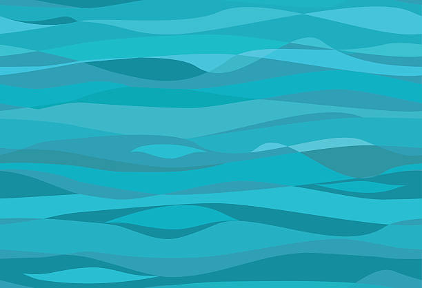 ilustrações, clipart, desenhos animados e ícones de água sem costura padrão - wave pattern water seamless
