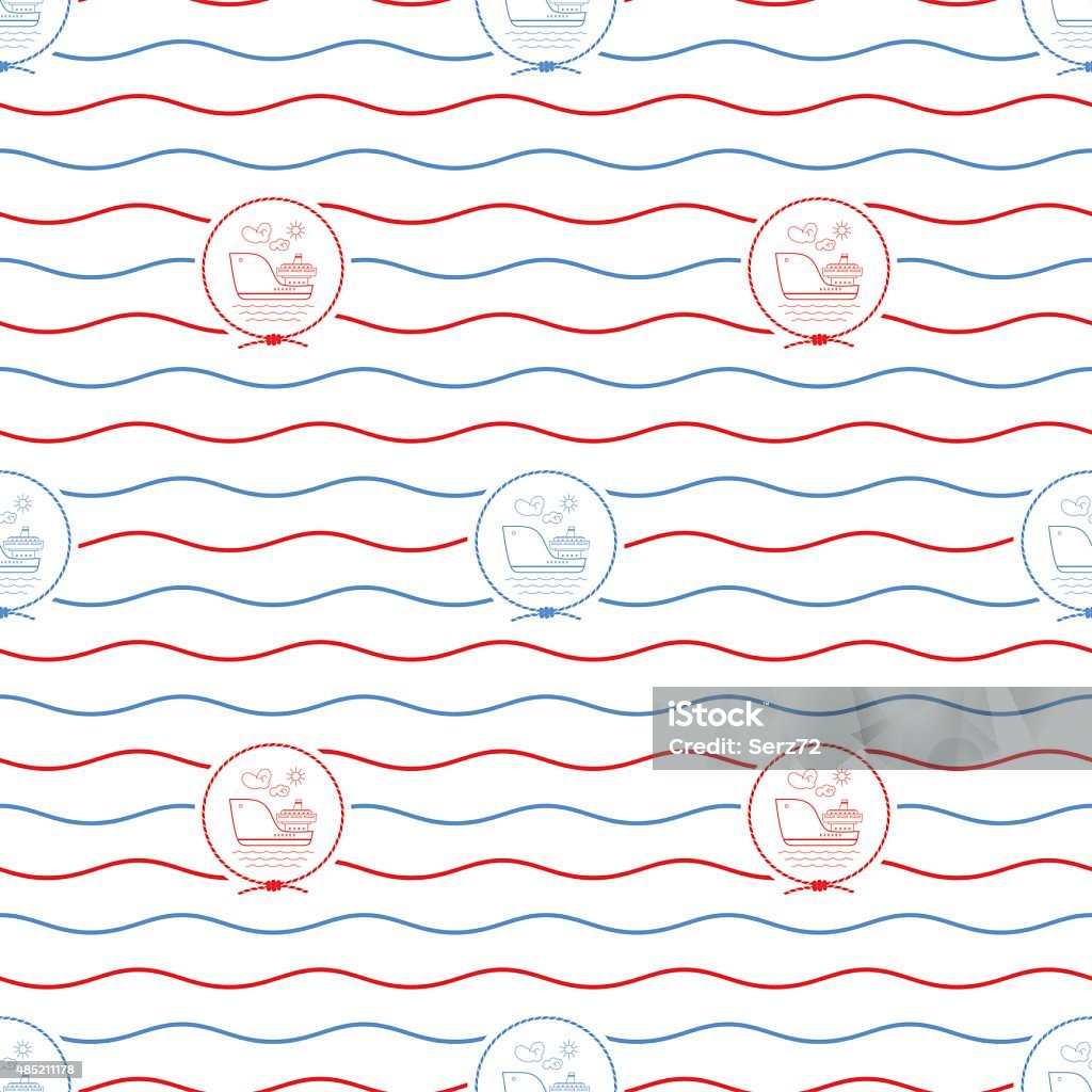 Shipping Company Pattern Cargo Ship Seamless Pattern Stock Illustration - Download Image Now ...
