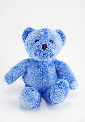 Blue teddy bear 
