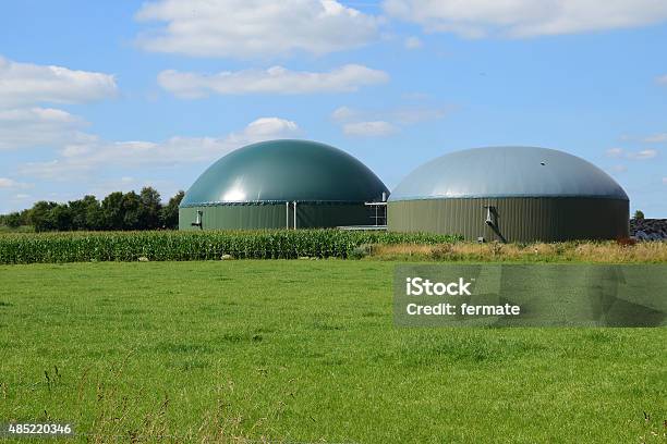 Bio Gas Plant Renewable Resources For Renewable Energy Stock Photo - Download Image Now