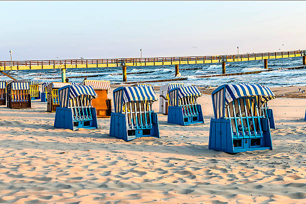 istock beach chairs in morning light at the beach 485223594