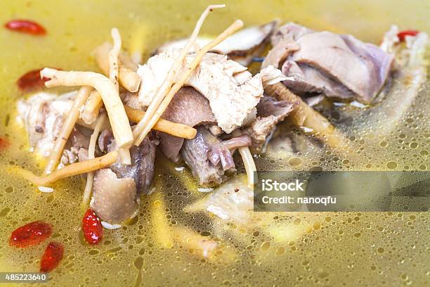 Chicken Soup With Ginseng Stock Photo - Download Image Now - 2015, Asia, Casserole