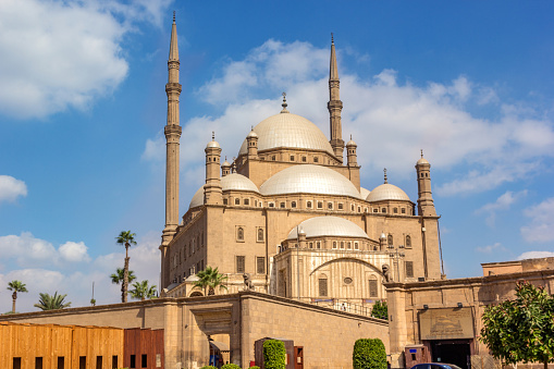 a horizontal view of the Mosque of Muhammad Ali, Saladin Citadel of Cairo (Egypt)