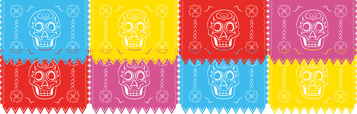 Dia de Muertos - Mexican Day of the death spanish text. decoration