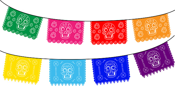 Dia de Muertos - Mexican Day of the death spanish text. decoration