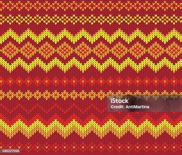 Seamless Knitting Pattern Stock Illustration - Download Image Now ...
